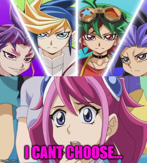 I ship it | I CANT CHOOSE... | image tagged in meme,yugioh | made w/ Imgflip meme maker