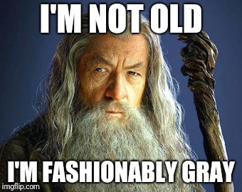 Me when the diaper set talks trash |  I'M NOT OLD; I'M FASHIONABLY GRAY | image tagged in gandalf,the gray | made w/ Imgflip meme maker