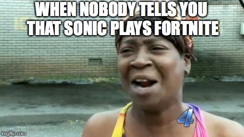 Ain't Nobody Got Time For That | WHEN NOBODY TELLS YOU THAT SONIC PLAYS FOOTNOTE | image tagged in memes,aint nobody got time for that | made w/ Imgflip meme maker