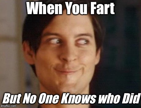 Spiderman Peter Parker Meme | When You Fart; But No One Knows who Did | image tagged in memes,spiderman peter parker | made w/ Imgflip meme maker