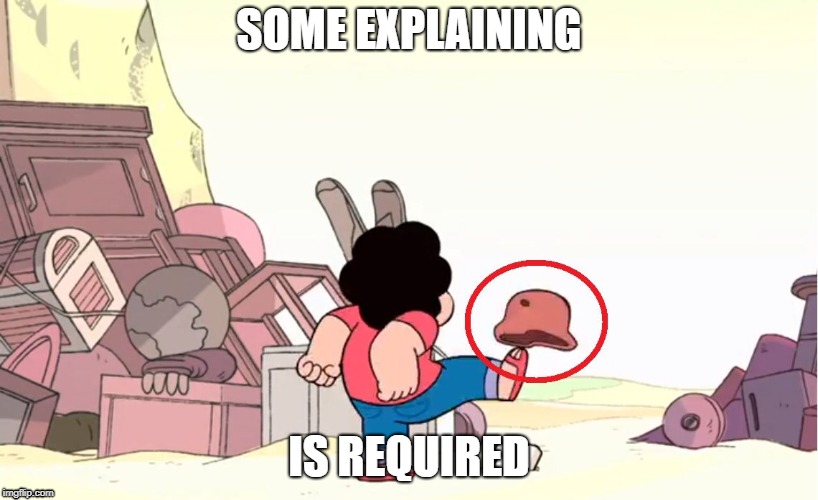 SOME EXPLAINING; IS REQUIRED | image tagged in steven universe,ww2,rose quartz,stalhelm,helmet | made w/ Imgflip meme maker