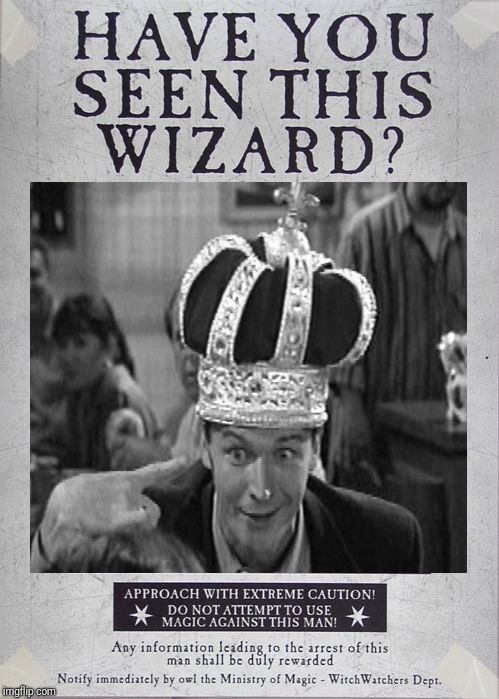 The Wiz Cause Nobody Beats Him. | image tagged in wizard,harry potter,seinfeld,wanted poster | made w/ Imgflip meme maker