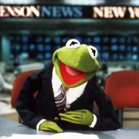 kermit news Blank Meme Template