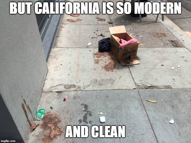 BUT CALIFORNIA IS SO MODERN AND CLEAN | made w/ Imgflip meme maker