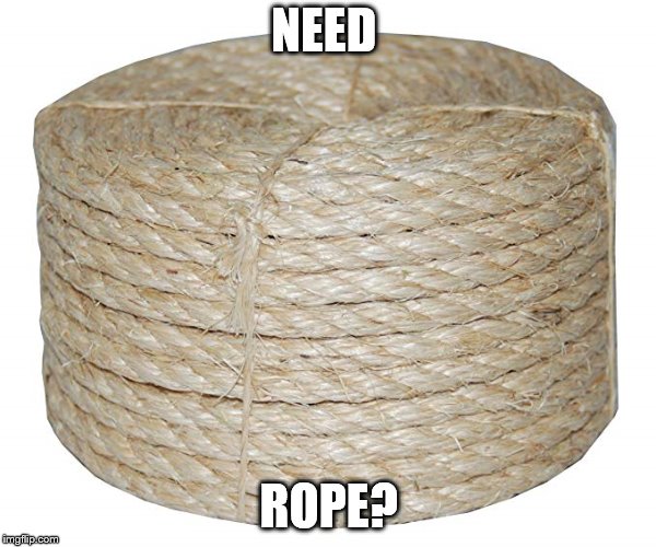 NEED; ROPE? | made w/ Imgflip meme maker