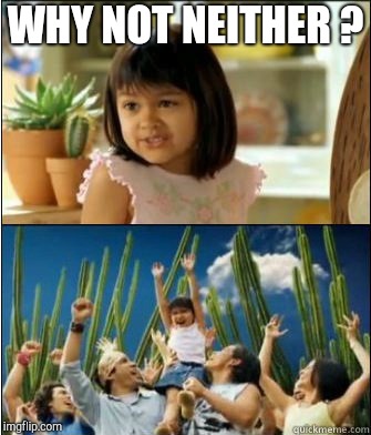 Why not both? | WHY NOT NEITHER ? | image tagged in why not both | made w/ Imgflip meme maker