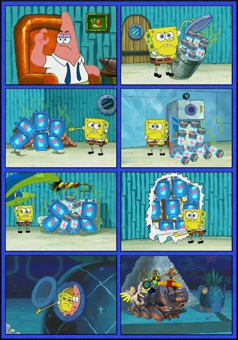spongebob diapers Blank Meme Template. 