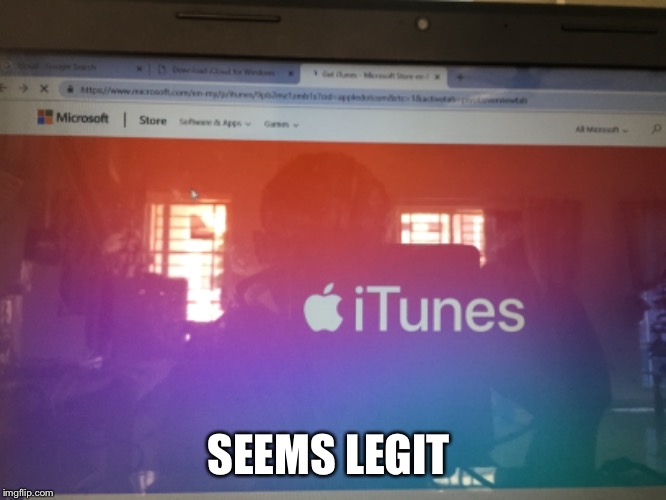 Copyright Apple. | SEEMS LEGIT | image tagged in apple,microsoft,itunes,memes,funny | made w/ Imgflip meme maker