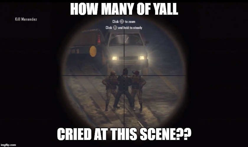 HOW MANY OF YALL; CRIED AT THIS SCENE?? | image tagged in video games,black ops 2 | made w/ Imgflip meme maker