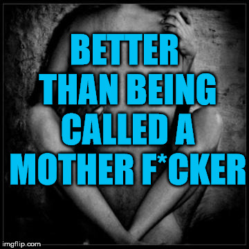 Good Sex | BETTER THAN BEING CALLED A MOTHER F*CKER | image tagged in good sex | made w/ Imgflip meme maker