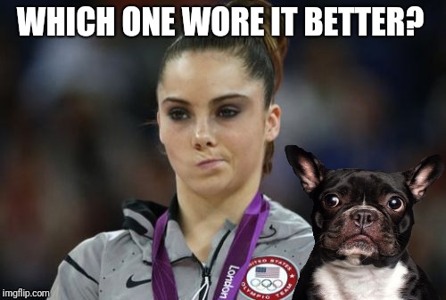 McKayla Maroney Not Impressed Meme | WHICH ONE WORE IT BETTER? | image tagged in memes,mckayla maroney not impressed | made w/ Imgflip meme maker