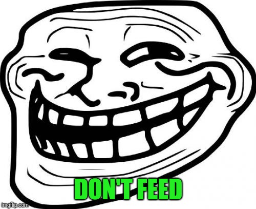 Troll Face Meme | DON'T FEED | image tagged in memes,troll face | made w/ Imgflip meme maker