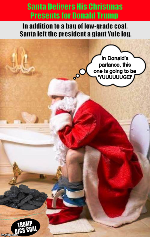Santa Delivers His Christmas Presents for Donald Trump ...