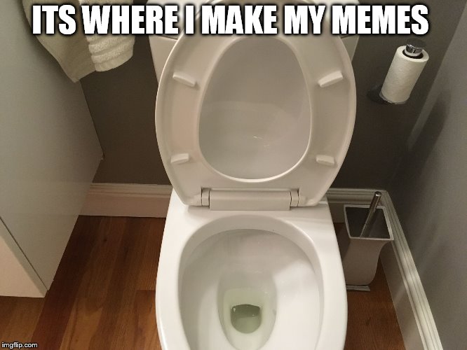 Have a problem? Flush it! | ITS WHERE I MAKE MY MEMES | image tagged in have a problem flush it | made w/ Imgflip meme maker