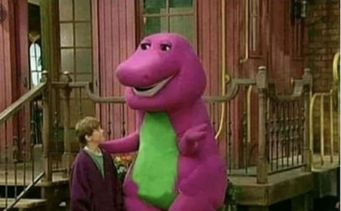 Barney te llama tu mama Blank Meme Template
