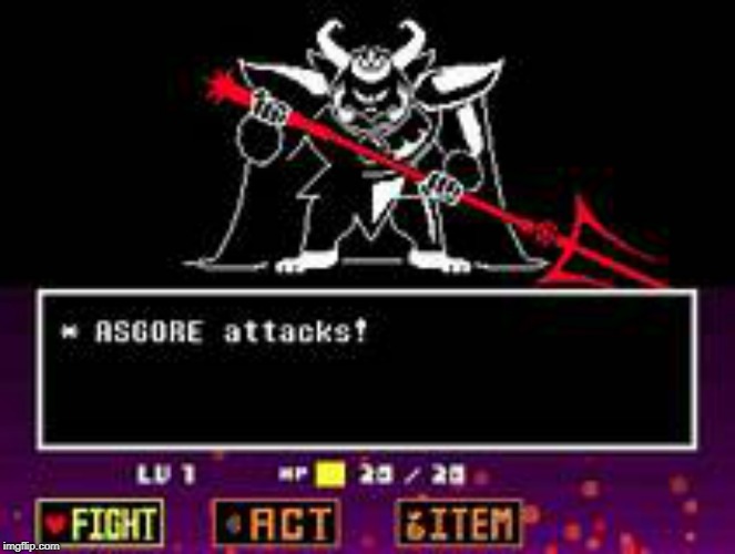 when you stare at this image, you can suddenly hear the music, if you are quiet enough | image tagged in undertale,asgore,fight | made w/ Imgflip meme maker