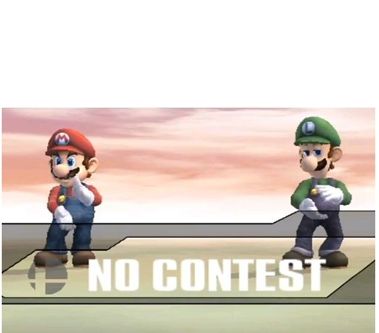 NO CONTEST (SSBB) Blank Meme Template