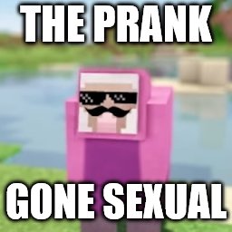 A PRANKSTER GANGSTER | THE PRANK GONE SEXUAL | image tagged in a prankster gangster | made w/ Imgflip meme maker