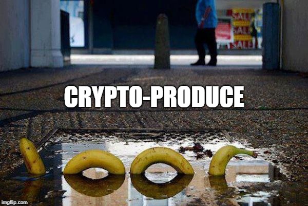 The Loch Ness Banana | CRYPTO-PRODUCE | image tagged in puddle nanner serpent,hiding in plain sight | made w/ Imgflip meme maker