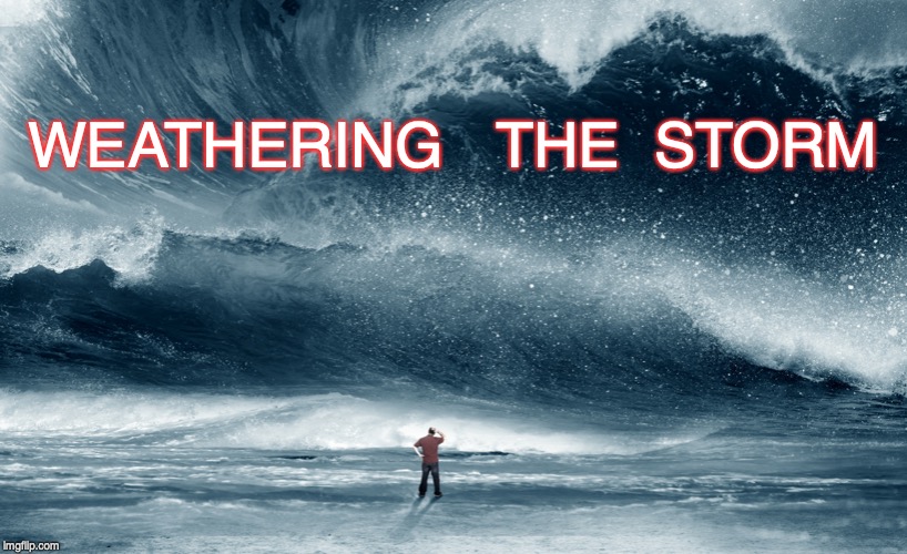 WEATHERING   THE  STORM | made w/ Imgflip meme maker