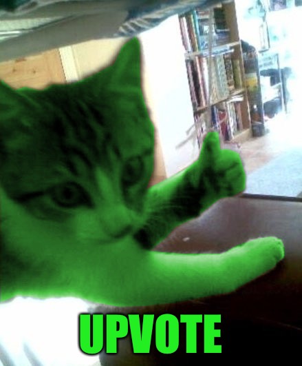 thumbs up RayCat | UPVOTE | image tagged in thumbs up raycat | made w/ Imgflip meme maker