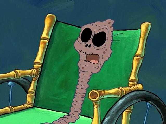 High Quality Spongebob Old Lady Chocolate with Nuts Blank Meme Template