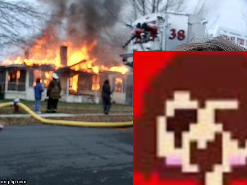 Disaster Chara | image tagged in memes,disaster girl,undertale | made w/ Imgflip meme maker