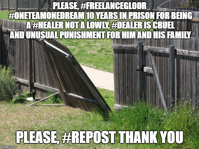 PLEASE, #FREELANCEGLOOR #ONETEAMONEDREAM 10 YEARS IN PRISON FOR BEING A #HEALER NOT A LOWLY, #DEALER IS CRUEL AND UNUSUAL PUNISHMENT FOR HIM AND HIS FAMILY; PLEASE, #REPOST THANK YOU | image tagged in please free lance gloor please re post thank you | made w/ Imgflip meme maker