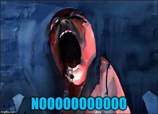 Pink Floyd Scream | NOOOOOOOOOOO | image tagged in pink floyd scream | made w/ Imgflip meme maker