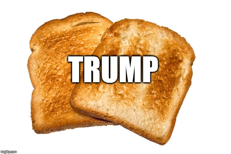 Breakfast of Chumpions | TRUMP | image tagged in donald trump,toast,treason,traitor,robert mueller,trump russia collusion | made w/ Imgflip meme maker