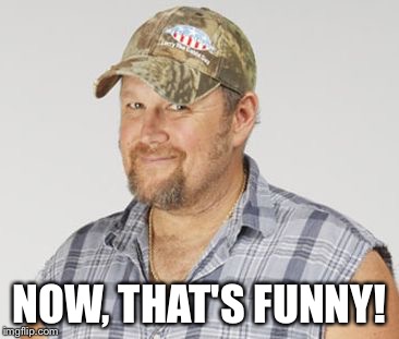 Larry The Cable Guy Meme | NOW, THAT'S FUNNY! | image tagged in memes,larry the cable guy | made w/ Imgflip meme maker