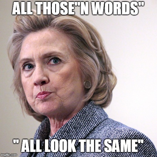 hillary clinton pissed | ALL THOSE"N WORDS" " ALL LOOK THE SAME" | image tagged in hillary clinton pissed | made w/ Imgflip meme maker