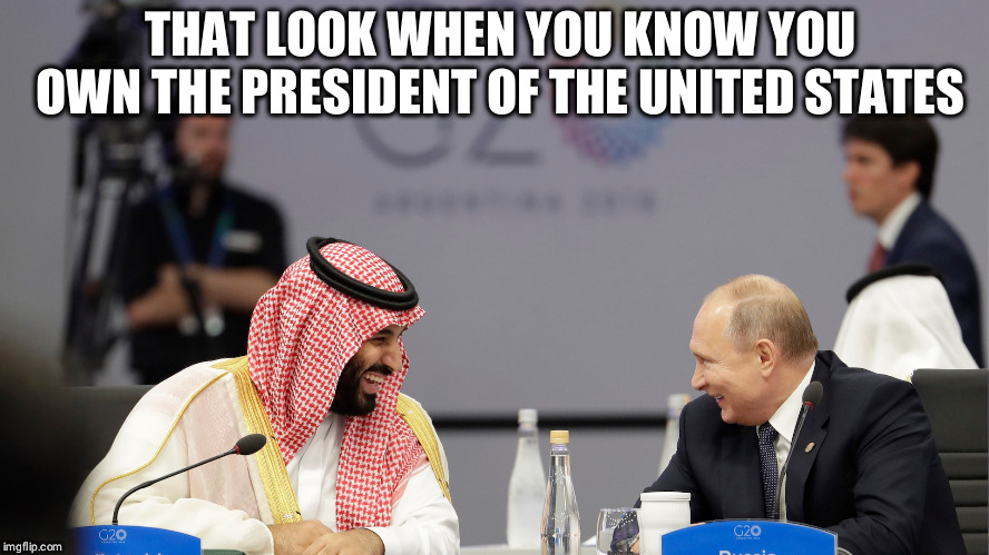 That look when you know you own the president of the United States | THAT LOOK WHEN YOU KNOW YOU OWN THE PRESIDENT OF THE UNITED STATES | image tagged in donald trump,owned,vladimir putin | made w/ Imgflip meme maker