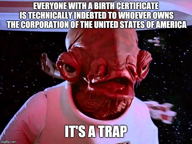 Birth Certificate | EVERYONE WITH A BIRTH CERTIFICATE IS TECHNICALLY INDEBTED TO WHOEVER OWNS THE CORPORATION OF THE UNITED STATES OF AMERICA; IT'S A TRAP | image tagged in donald trump,hillary clinton,funny | made w/ Imgflip meme maker