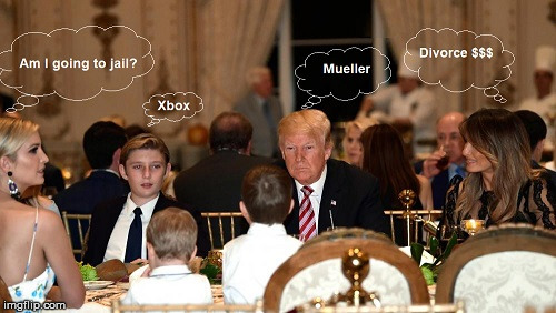 Holiday Thoughts | image tagged in trump,ivanka,barron trump,melania trump,donald trump | made w/ Imgflip meme maker