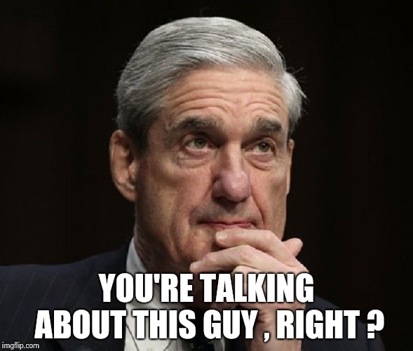 bob mueller | YOU'RE TALKING ABOUT THIS GUY , RIGHT ? | image tagged in bob mueller | made w/ Imgflip meme maker