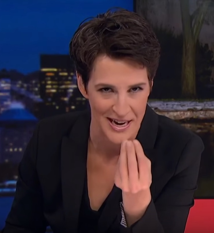 High Quality Maddow says Mueller has Trump by his tiny, tiny balls. Blank Meme Template