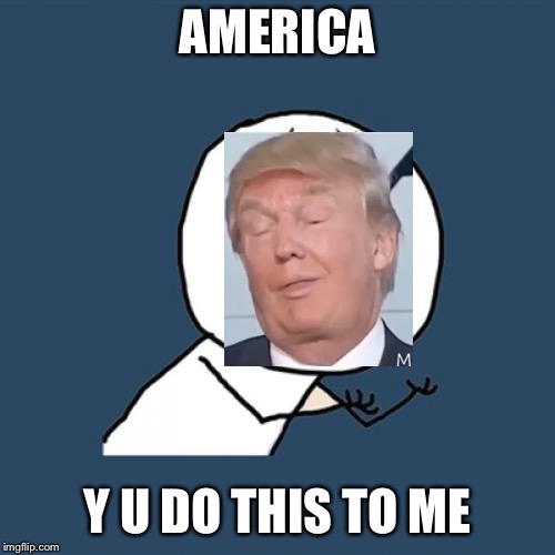 Y U No Meme | AMERICA; Y U DO THIS TO ME | image tagged in memes,y u no | made w/ Imgflip meme maker