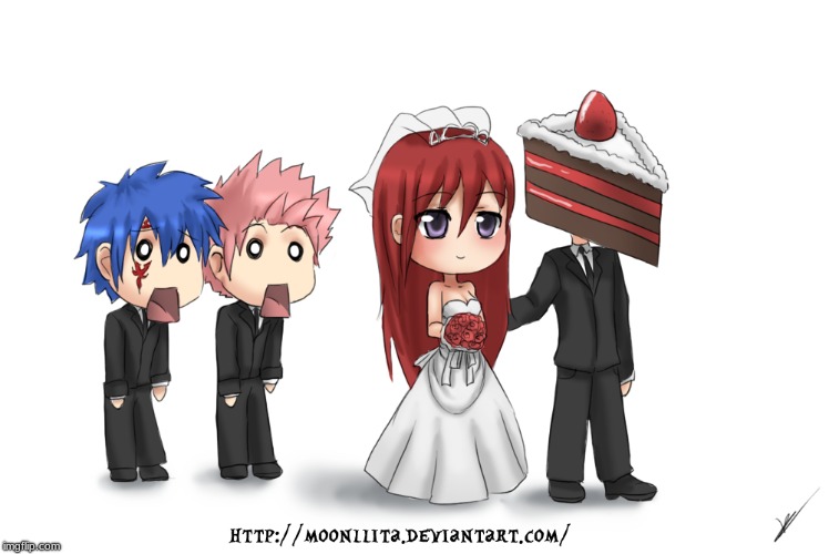 Best Love Story Ever. Even better than Twilight(FlamingKnuckles66 Says) | image tagged in fairy tail,erza scarlet,erza's cake,anime,love stories,memes | made w/ Imgflip meme maker