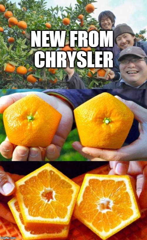 NEW FROM CHRYSLER | image tagged in orange | made w/ Imgflip meme maker