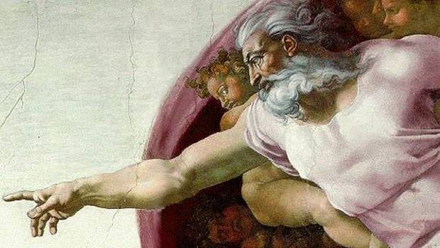 High Quality God Sistine Chapel Blank Meme Template