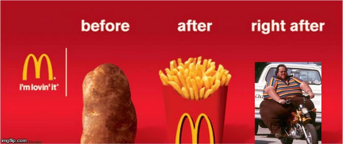 mcdonalds food before and after