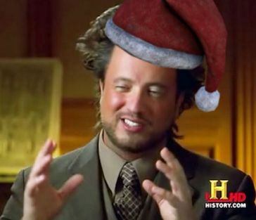 High Quality Santa Aliens Blank Meme Template