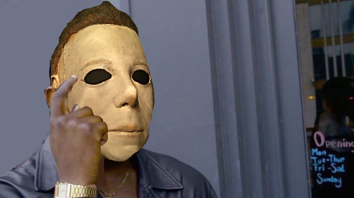 Micheal Myers Think About it Blank Meme Template