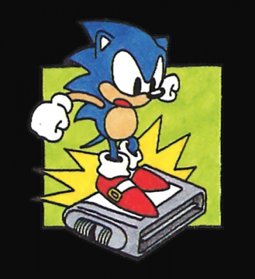 Sonic Stomping a Game Blank Meme Template