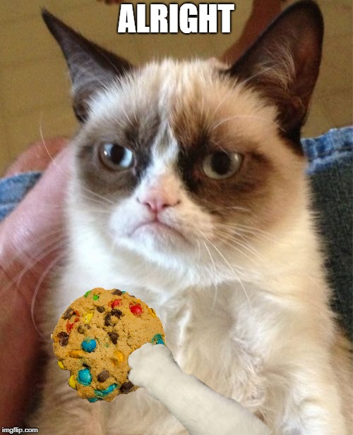 Grumpy Cat Meme | ALRIGHT | image tagged in memes,grumpy cat | made w/ Imgflip meme maker