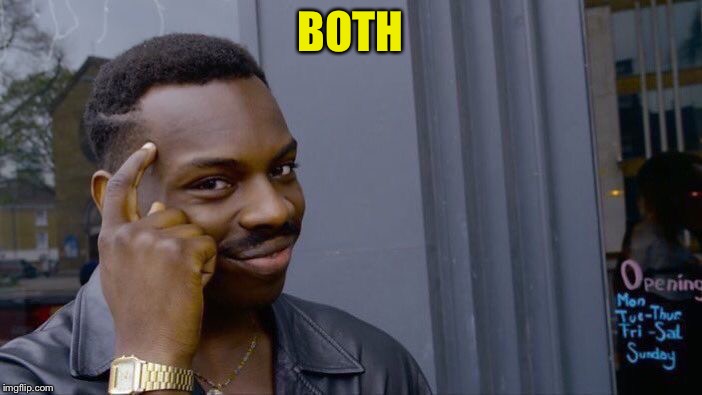 Roll Safe Think About It Meme | BOTH | image tagged in memes,roll safe think about it | made w/ Imgflip meme maker