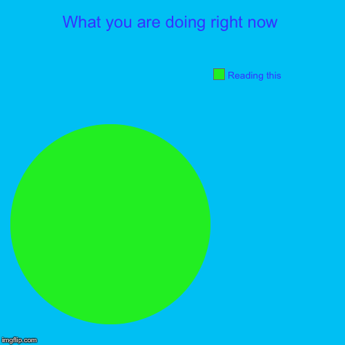 What you are doing right now | Reading this | image tagged in funny,pie charts | made w/ Imgflip chart maker