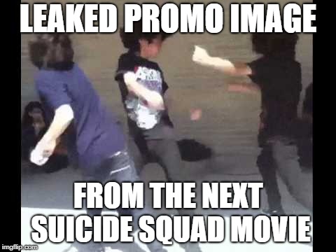 Looks like they're fighting over who uses the noose first! | LEAKED PROMO IMAGE; FROM THE NEXT SUICIDE SQUAD MOVIE | image tagged in memes,funny,dank memes,suicide squad,emo | made w/ Imgflip meme maker