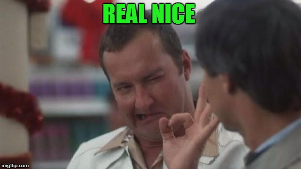 Real Nice - Christmas Vacation | REAL NICE | image tagged in real nice - christmas vacation | made w/ Imgflip meme maker